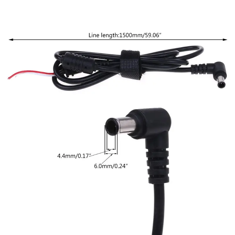 

1 PC 6.0*4.4mm Male Plug Right Angle DC Power Supply Adapter Cable For Sony Fujitsu