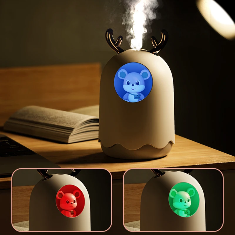 

300 мл мини-увлажнитель воздуха с usb-питанием (рабочего Mute автомобильное офисное увлажняющий немой Nano тумана большой емкости, увлажнитель для...