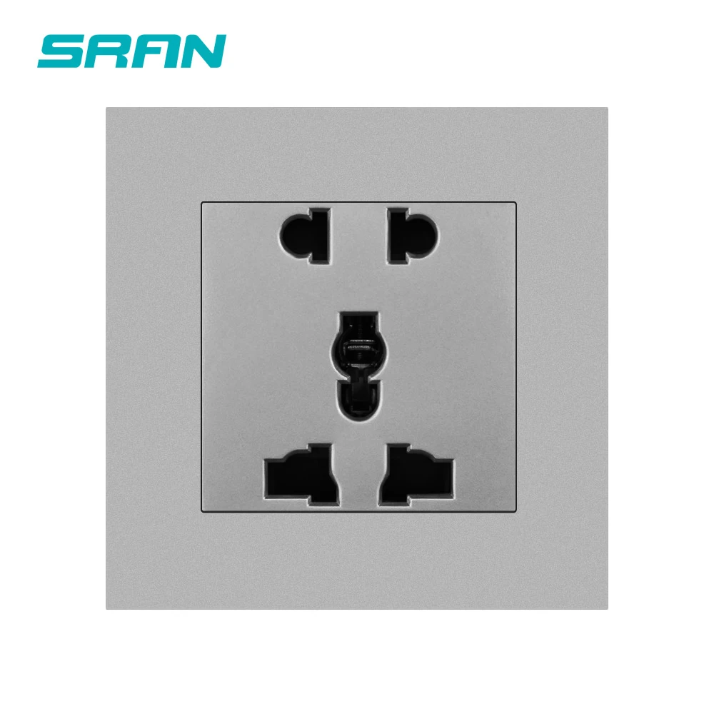 SRAN 5 отверстий многофункциональная настенная розетка Международная