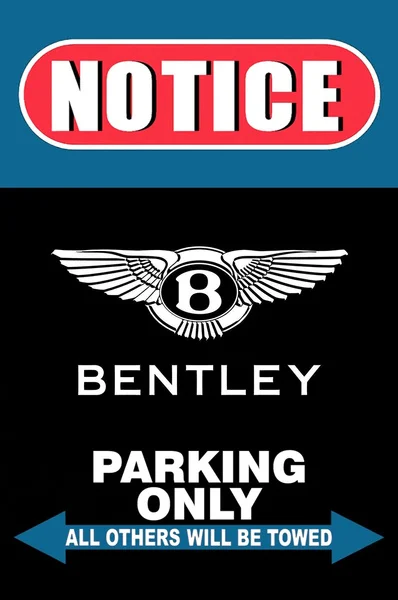 

Fashion Bentley Tin Signs Metal Posters Cars Parking Sign Wall Art Paintings Home Decor