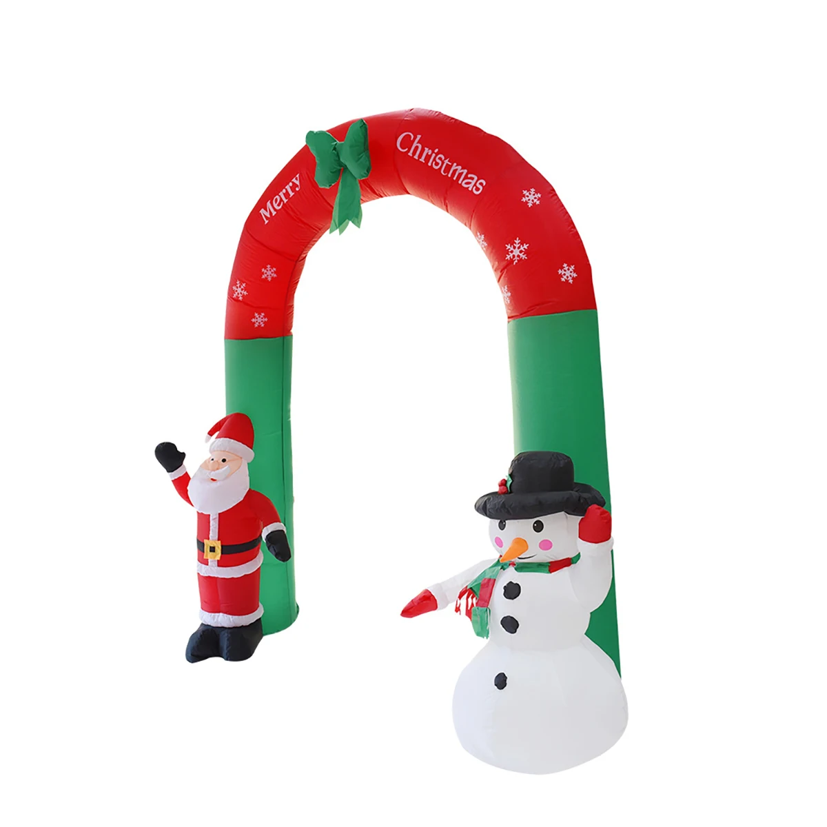 

2.4m High Christmas Inflatable Archway Yards Arch with Santa Claus Snowman Xmas Party Decorations For Home Door New Year Decor