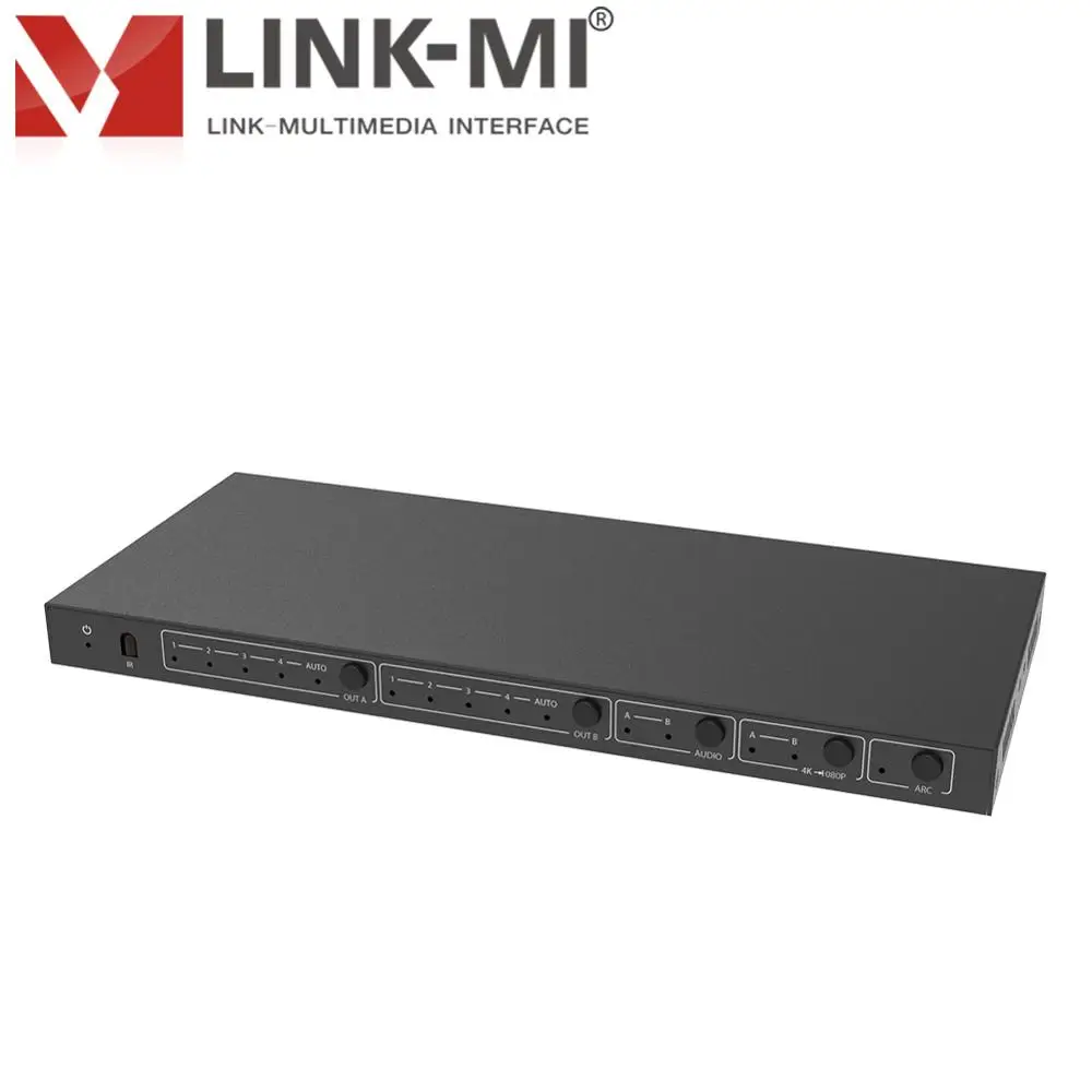 LINK MI LM MX42B 4K2K 4x2 HDMI 2 0 матричный коммутатор с аудио экстрактом/шкалой/ARC/EDID