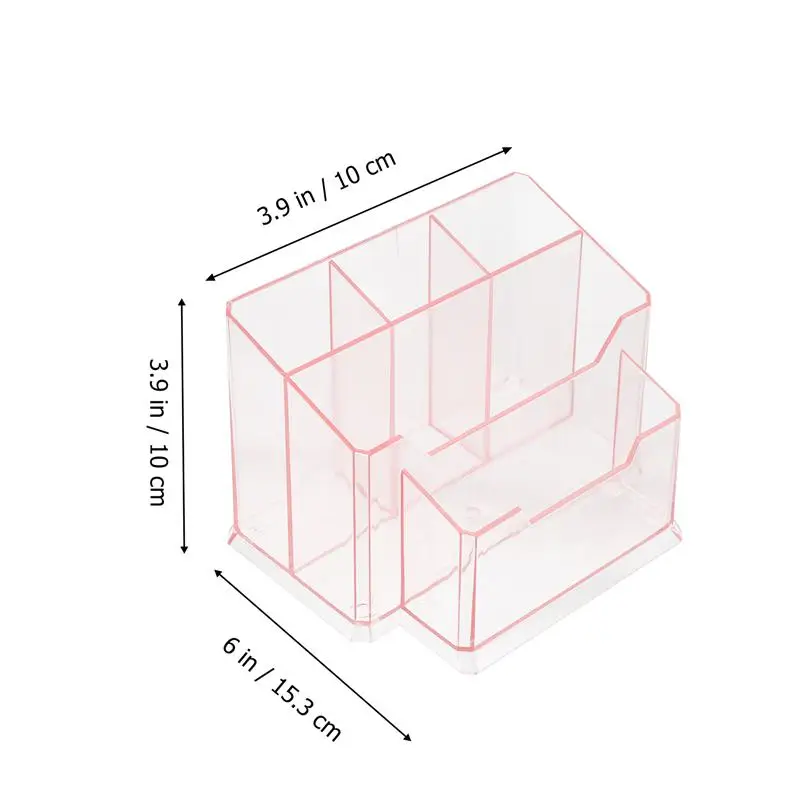 

Transparent Cosmetics Storage Container Acrylic Makeup Brushes Holder for Home