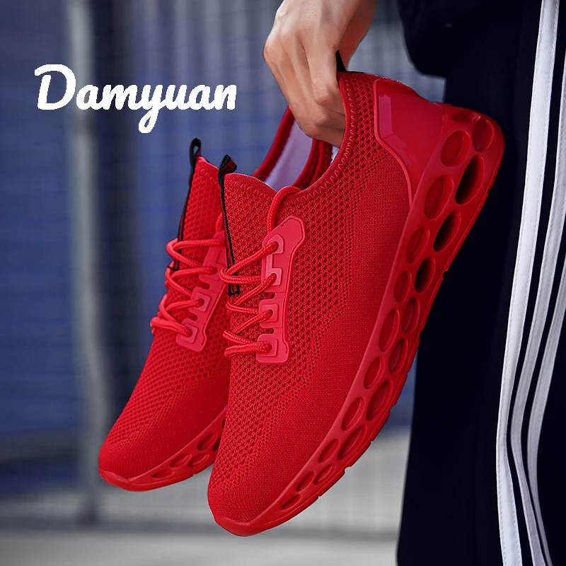 Damyuan/ г.; Модные осенние мужские повседневные удобные дышащие беговые кроссовки Flyweather; Спортивный светильник, увеличивающий рост; размеры 46-47