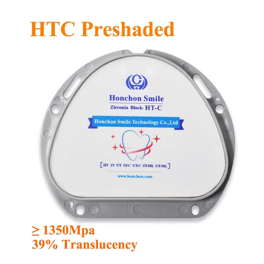 

1 piece Free Shipping 89x71x20mm HTC Vita 16 Shades High Strength Zirconia Disc