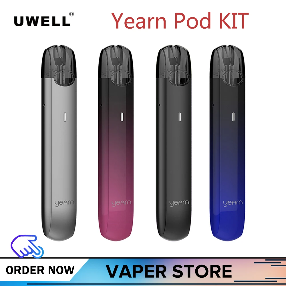 Оригинальный набор для вейпа Uwell Yearn Pod со встроенным аккумулятором 370 мАч