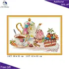 Вышивка крестиком Joy Sunday, послеобеденный чай, J486 14CT 11CT, наборы для вышивки крестиком