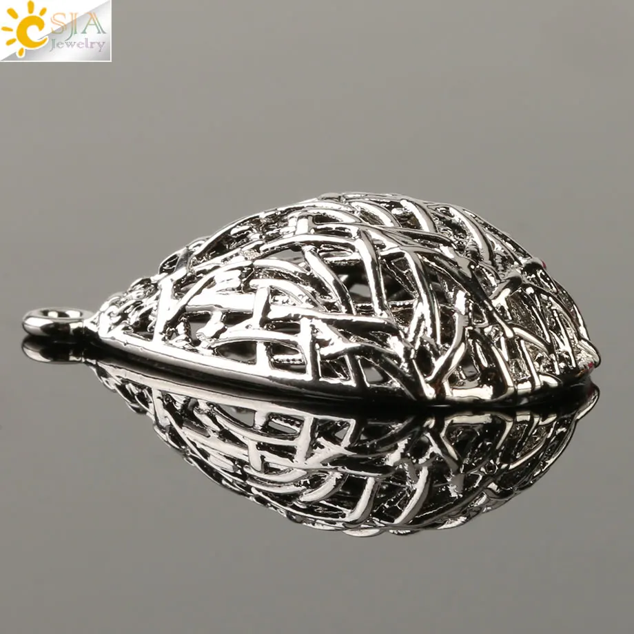 CSJA Charms Accessories Jewelry Findings Making Rose Gold Silver Color Metal for Handmade Necklaces Earring Diy S551 | Украшения и