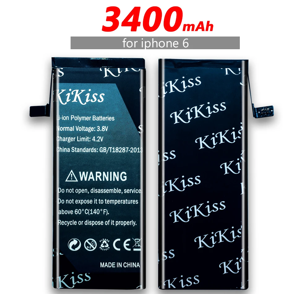 Для iPhone6 3400mAh Высокая емкость Замена батареи телефона для Apple iPhone 6 Бесплатный