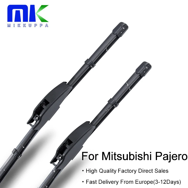 Бескаркасные щетки стеклоочистителя MIKKUPPA для Mitsubishi Pajero подходят к рычагам с