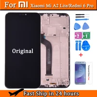 original for xiaomi mi a2 lite lcd screen replacement for redmi 6 pro display touch digital panel assembly phone part repairment