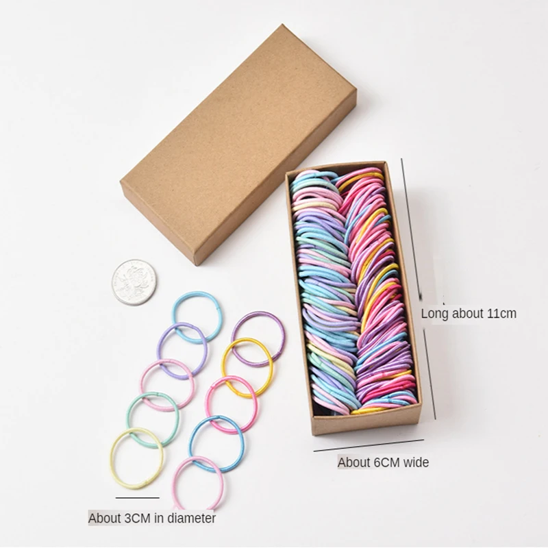 

Children Rubber Hairband Non-Disposable Hairband Boxed Baby Small Number Girls Hair Band Little Girl Hair Accessories Headdress