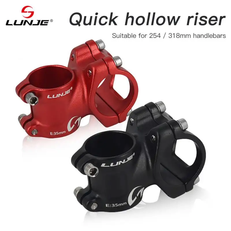 

LUNJE Bicycle Stem Aluminum Alloy Forged Ultra-light Short Stem 25.4/31.8mm Balance Bike Riser Bicycle Accessories Dropshipping