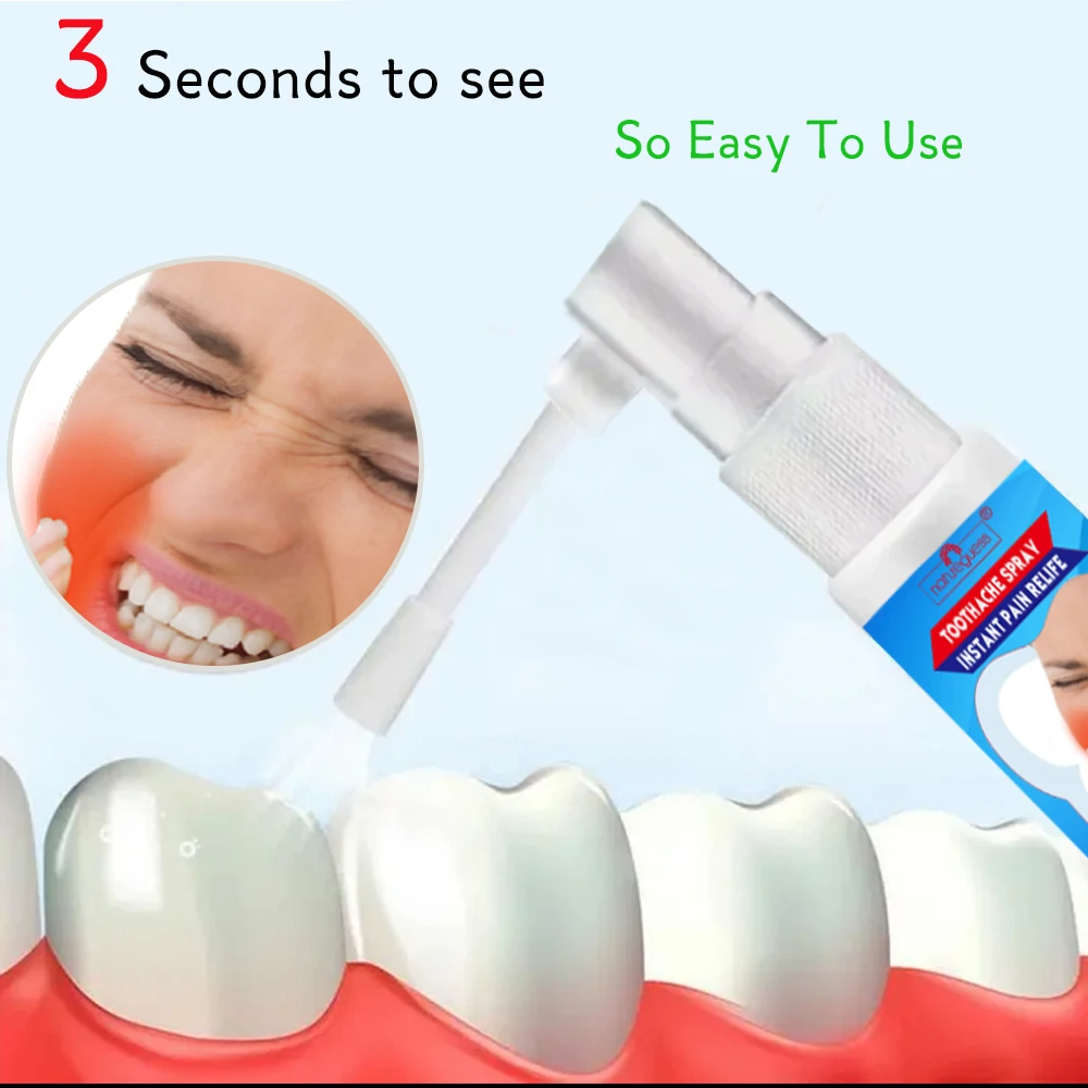 Спрей для быстрого лечения зубов эффективный с ватными палочками |