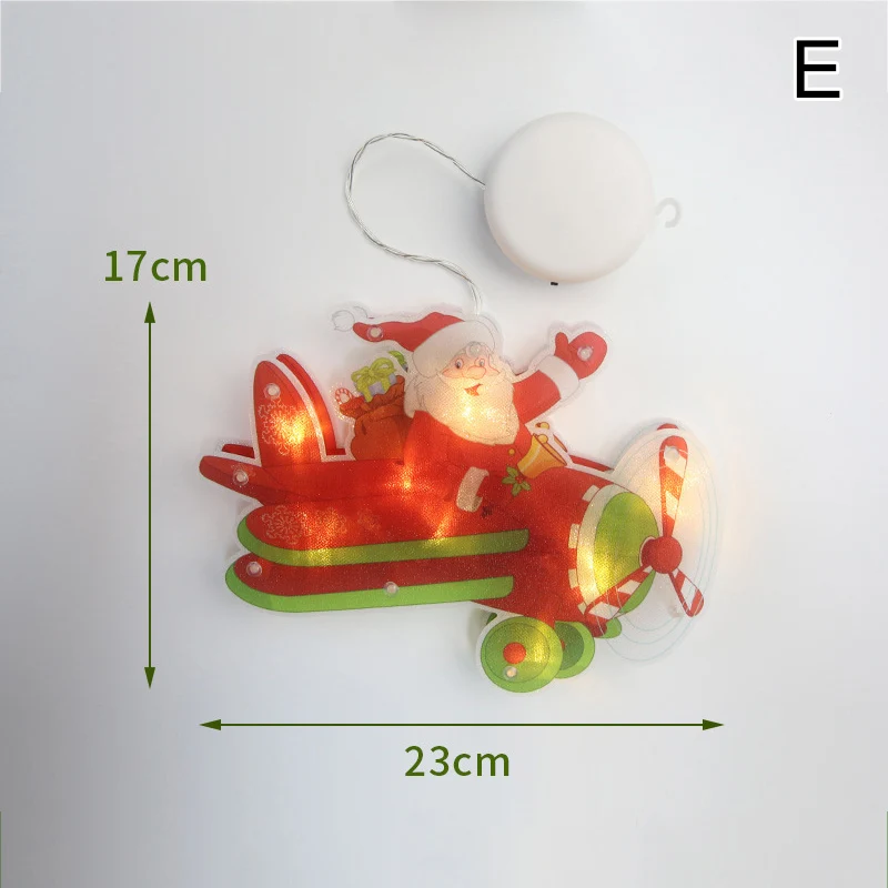 

Christmas Shop Window Lamp Christmas Lighted Window Decoration Tree Santa Snowman LKS99