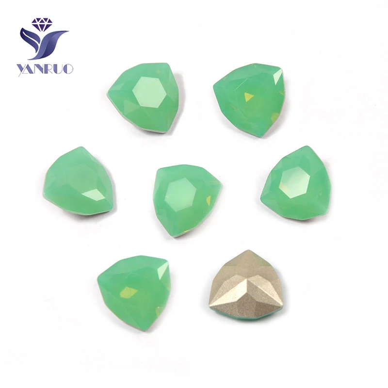 Pacific Opal YANRUO 4706 супер качество камни и кристаллы пришить страз в форме когтя Pointback ремесло кристалл для камней для украшения одежды - Цвет: Pacific Opal