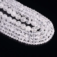 natural white crystal 6 14 5mm popcorn round beads womens jewelry diy necklace bracelet jewelry accessories chain length 38cm