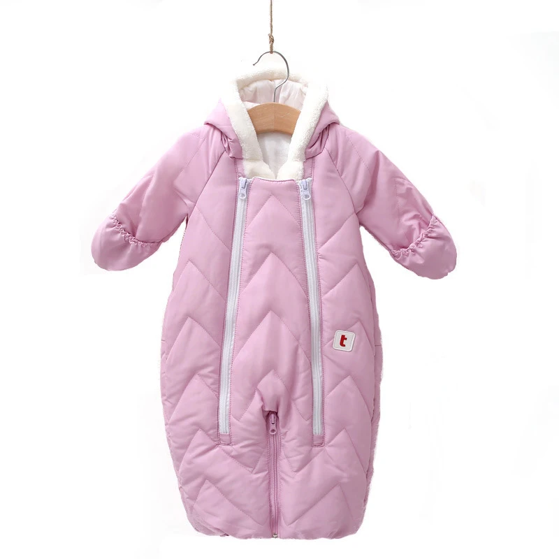 Зимний утепленный для детей конверт комбинезон 2in1 комбинезоны детская одежда