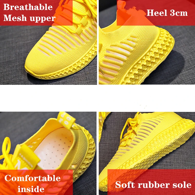 Обувь Женские кроссовки Модные летние светильник с дышащей сеткой женская обувь