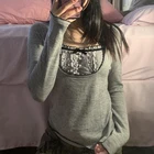 Y2k в стиле преппи, милые осенние пуловеры в стиле ретро с оборками, Необычные пуловеры с длинным рукавом, футболки, винтажные женские милые футболки