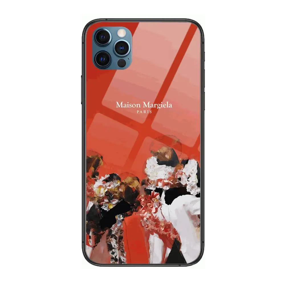 

Case French luxury brand Style Phone Case cover For iphone 12 pro max 11 8 7 6 s XR PLUS X XS SE 2020 mini black cell shell