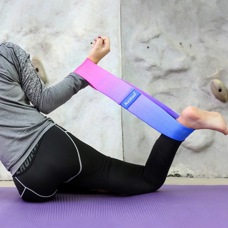 

Stretch Band Outdoor Fitness Hip Loop Elastic Band A set of 3 Gradient Sets Shape Squat Yoga Resistance Band Cotton