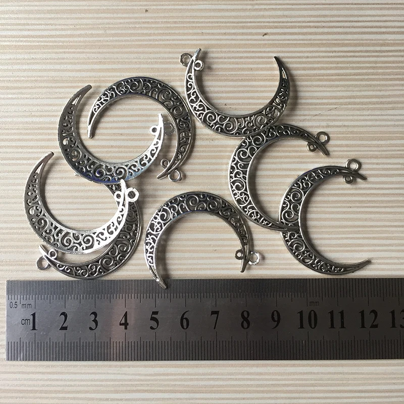 Подвески в виде полумесяца 20 шт./лот 40x30 мм для изготовления ювелирных изделий