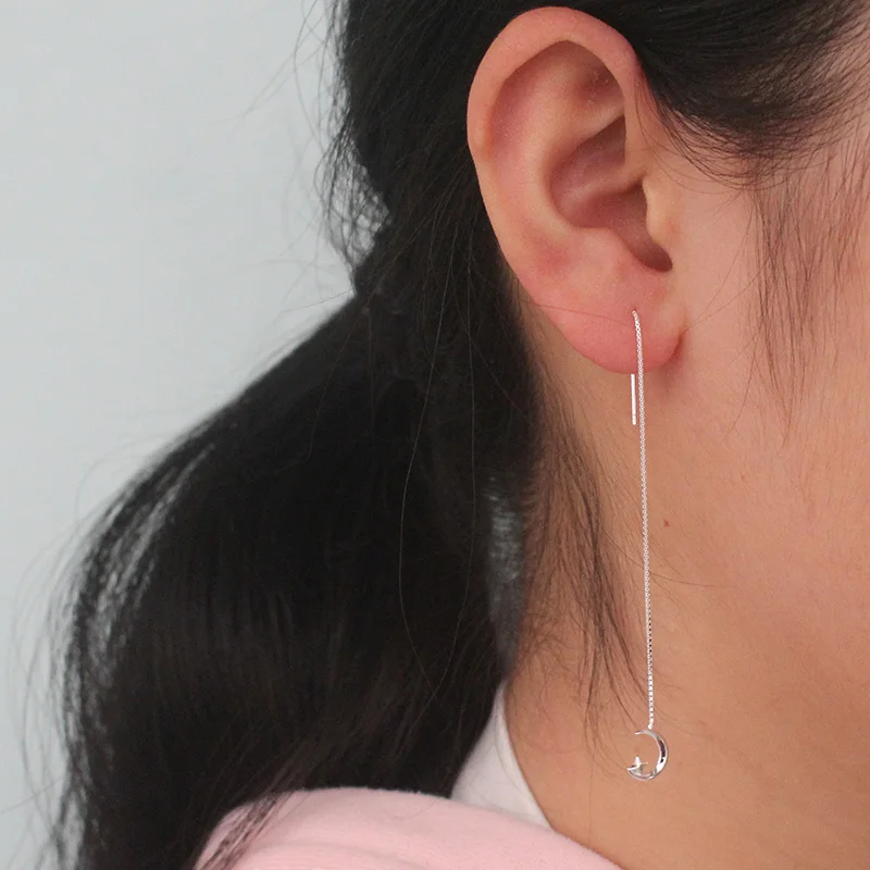 Trustadavis модные серьги подвески из стерлингового серебра 925 пробы с длинной