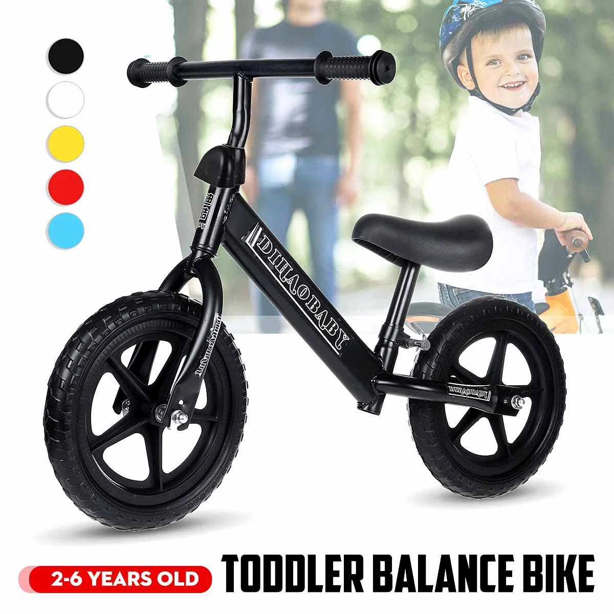 Children's Balance Bike Without Pedal Kid Two-wheeled Baby Slide Toddler Bike Outdoor Sports Ride on Car Riding Toys for 2-6Year