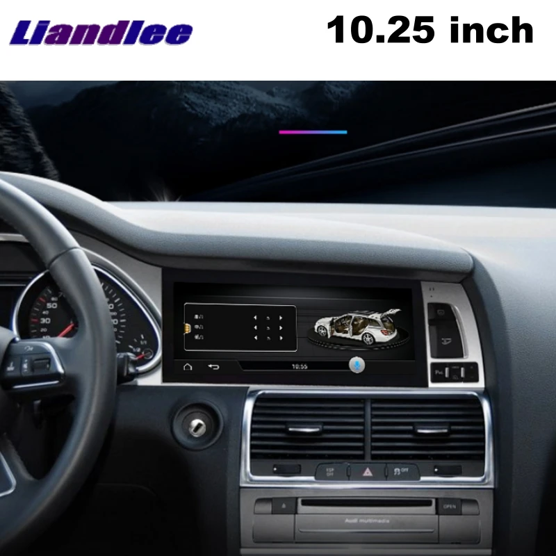 Автомобильный мультимедийный плеер Liandlee NAVI для Audi Q7 4L V12 2005 ~ 2015 MMI 2G 3G Радио Стерео