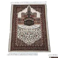 Wholesale 70*110cm Thin Islamic Muslim Prayer Mat Salat Musallah Prayer Rug Tapis Carpet Tapete Banheiro Is#93