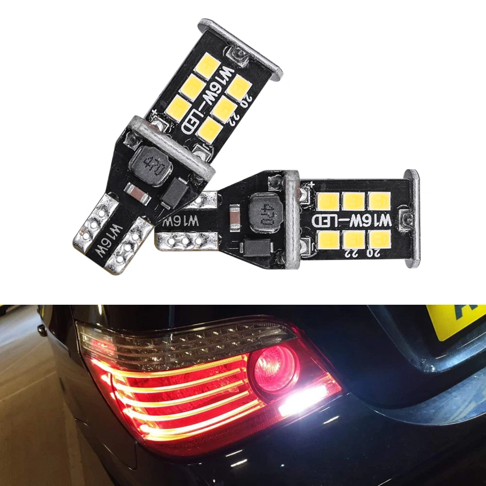 2x Canbus T15 W16W лампы заднего хода 2835SMD Автомобильный светодиодный задний фонарь для