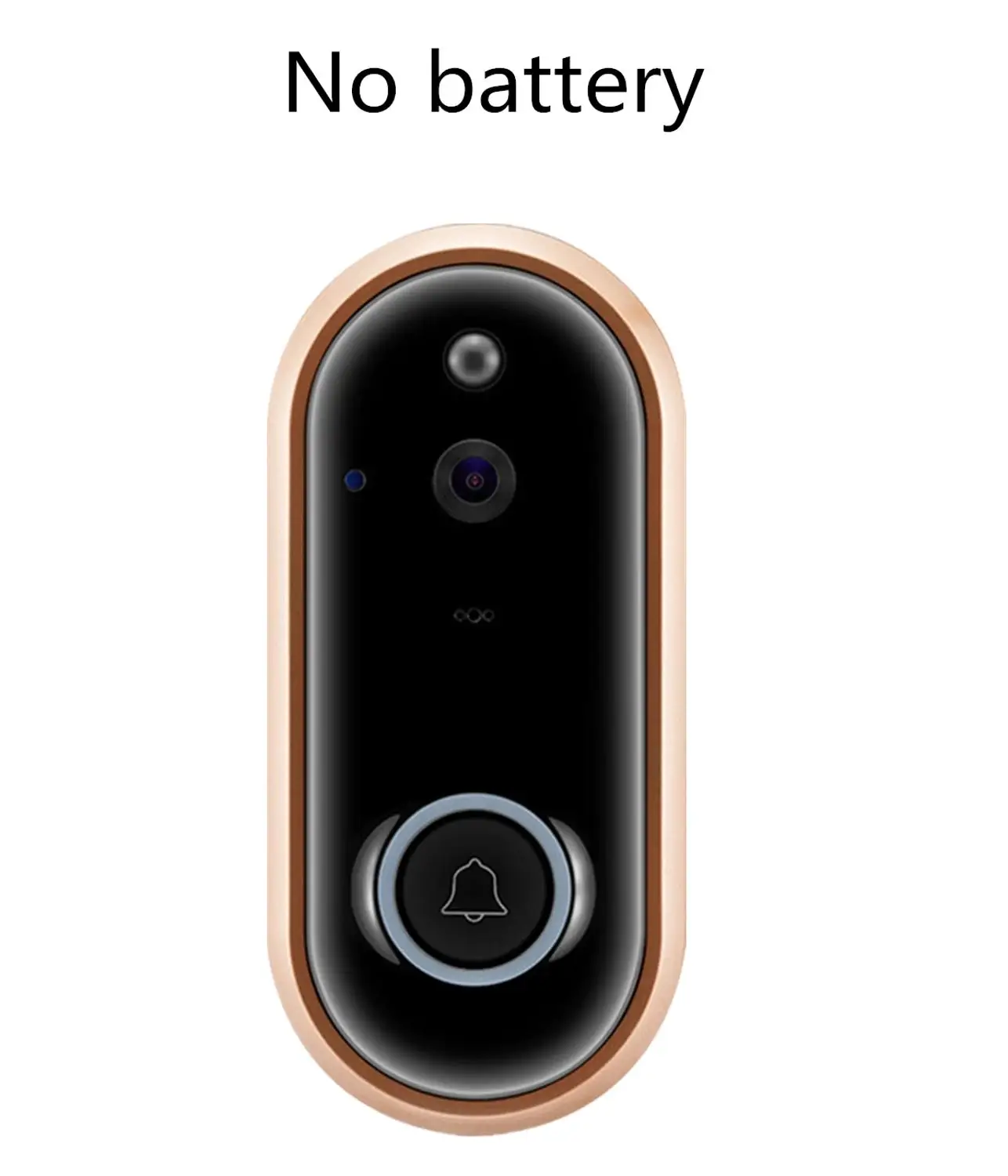 Черный Vikewe беспроводная WiFi видеокамера на дверной звонок 1080P двухсторонняя видеодомофон дистанционная визуальная запись умная домашняя охранная система - Название цвета: Черный
