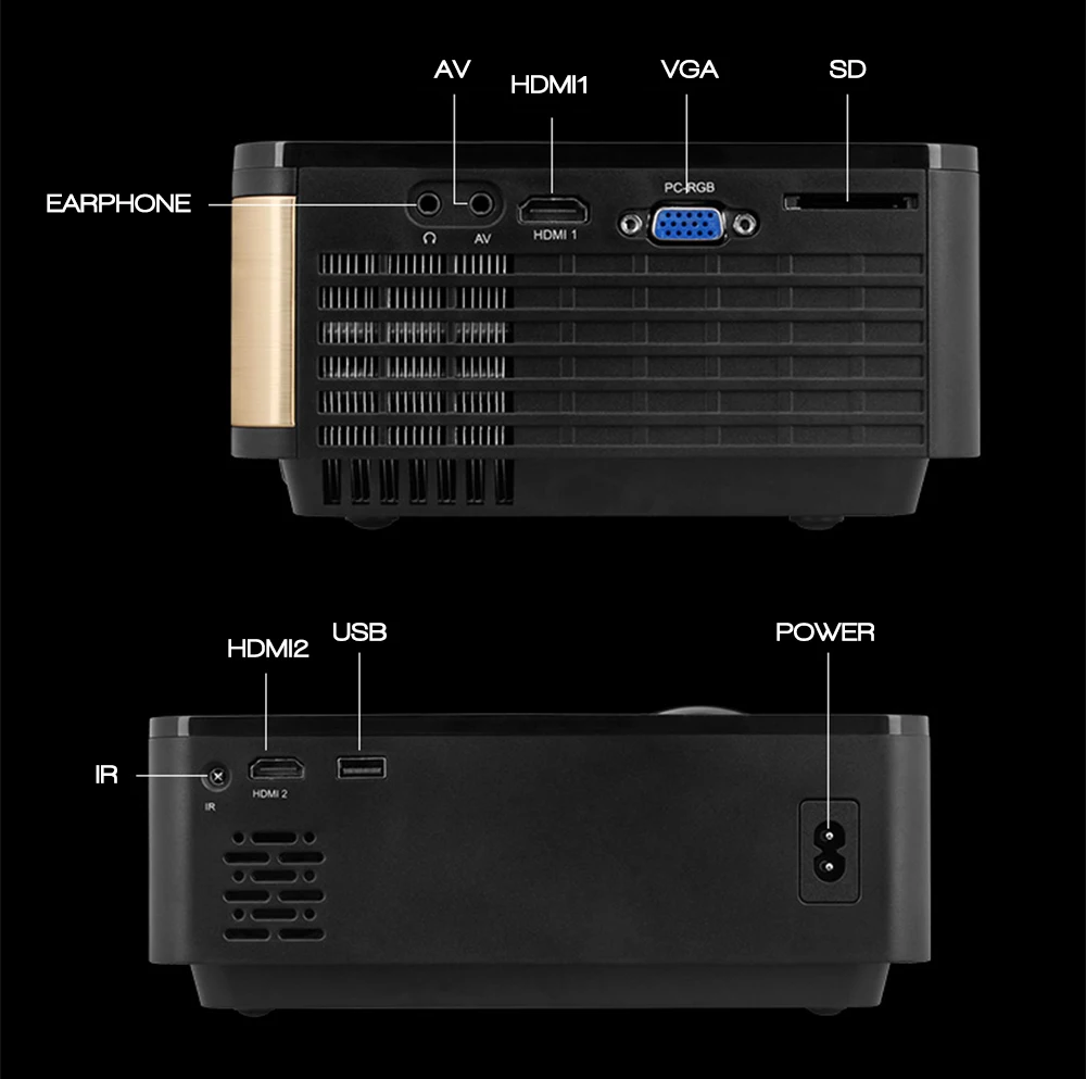 Алстон W5 HD проектор 4000 люмен андроид для WI FI Bluetooth портативный видеопроектор