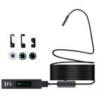 Эндоскоп камера беспроводной WiFi HD 1200P Мини мягкийжесткий кабель Инспекционная камера 8 мм 8LED бороскоп для IOS Android ПК эндоскоп