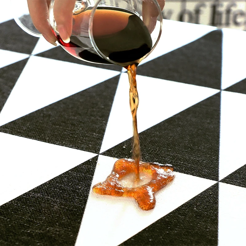 Из хлопка и льна скатерть Водонепроницаемый журнальный столик скатерти круглый