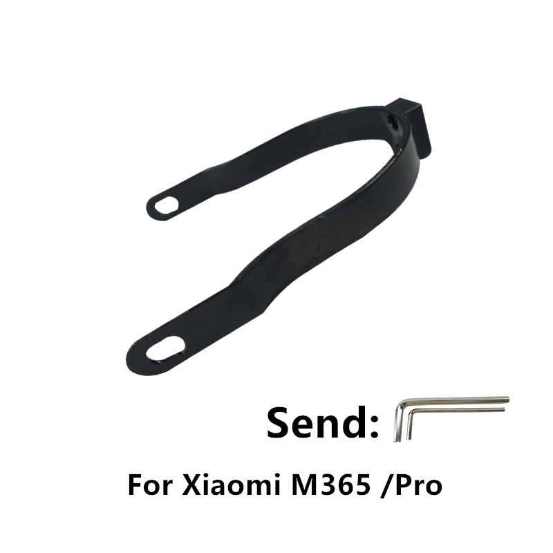 Black Самокат заднее крыло поддержка защитный кабель для Xiaomi M365 запасные части Аксессуары Бесплатные монтажные инструменты - Цвет: Black