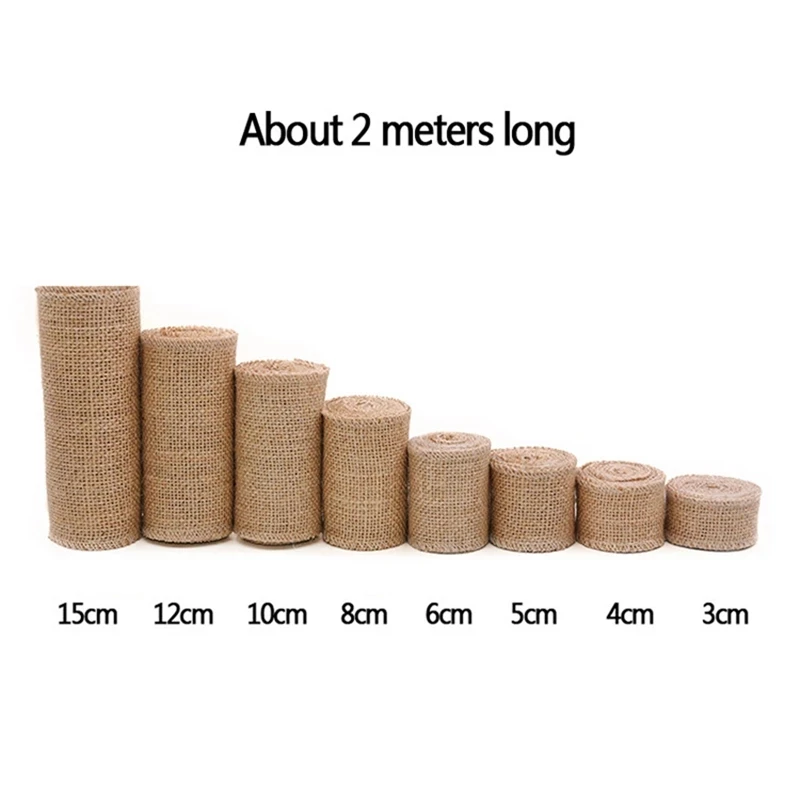 Рулоны из натурального джута для свадебного декора праздничная подарочная