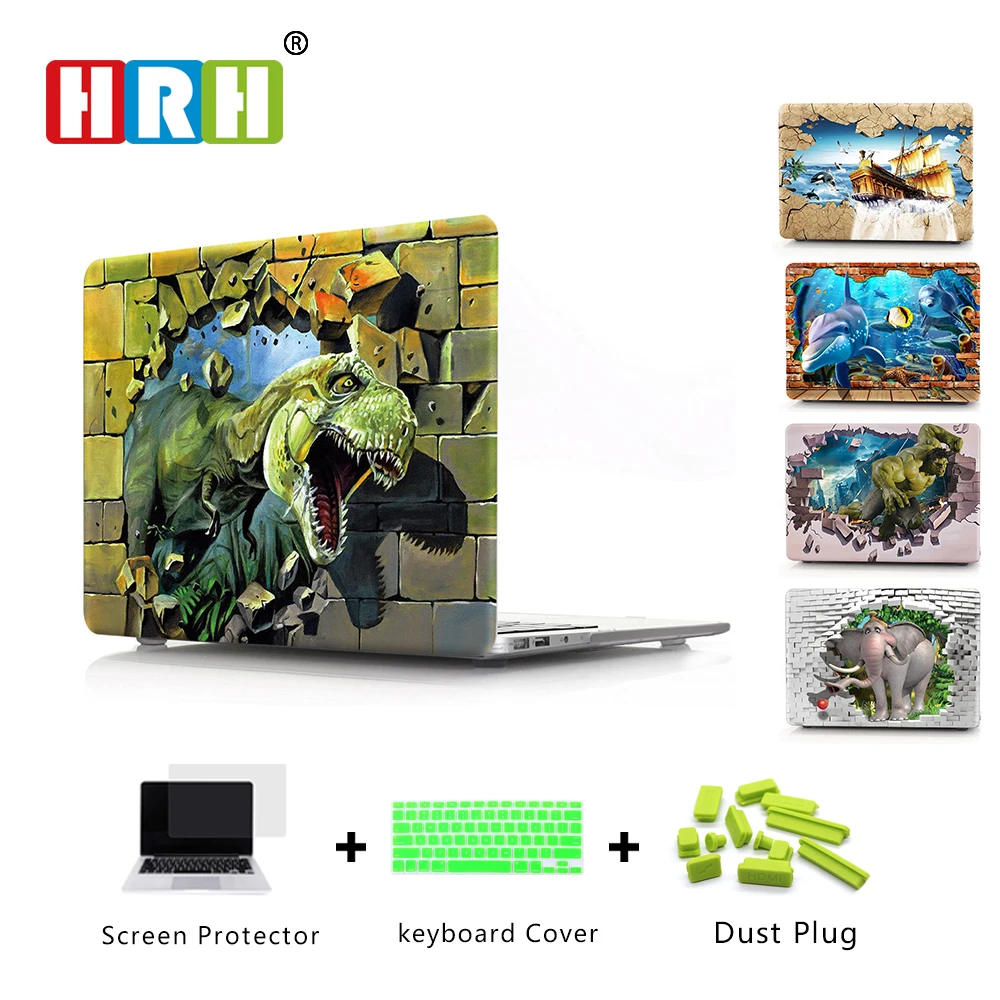 HRH, новинка, 3D, животное, аниме, мультфильм, корпус ноутбука, оболочка, защитный жесткий пластиковый чехол, рукав, крышка для Macbook Pro 13, сенсорная панель, A2159