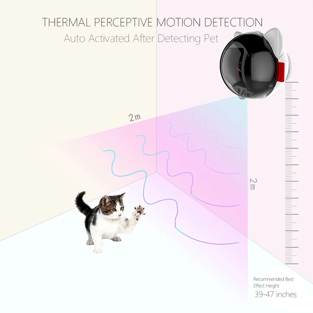 Автоматическая кошка игрушка лазер USB Перезаряжаемые кошачья интерактивная
