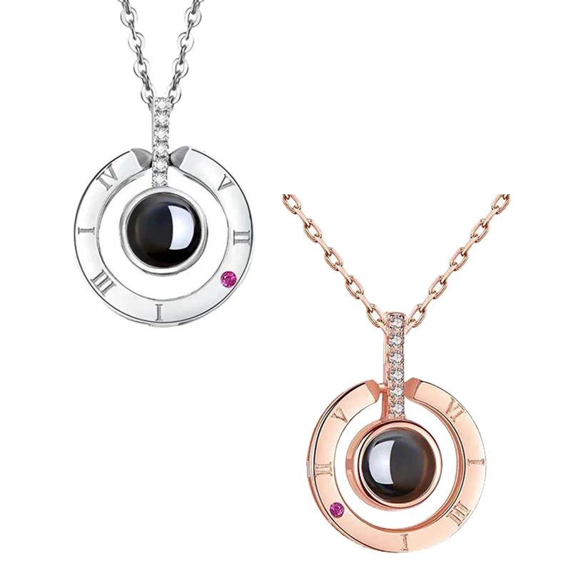 Подарок на день Святого Валентина ожерелье с надписью I Love You 100 языков подвеской в