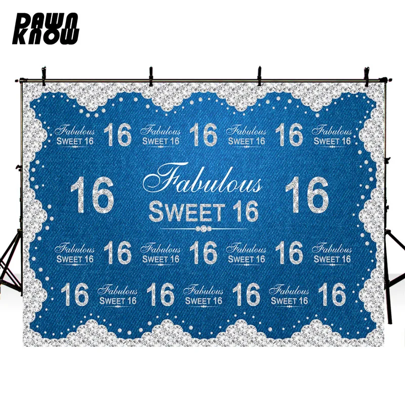 

DAWNKNOW сладкий 16 День рождения фон для фотосъемки с изображением для раннего юношеского возраста фотосессии фоны индивидуальный для фотосес...