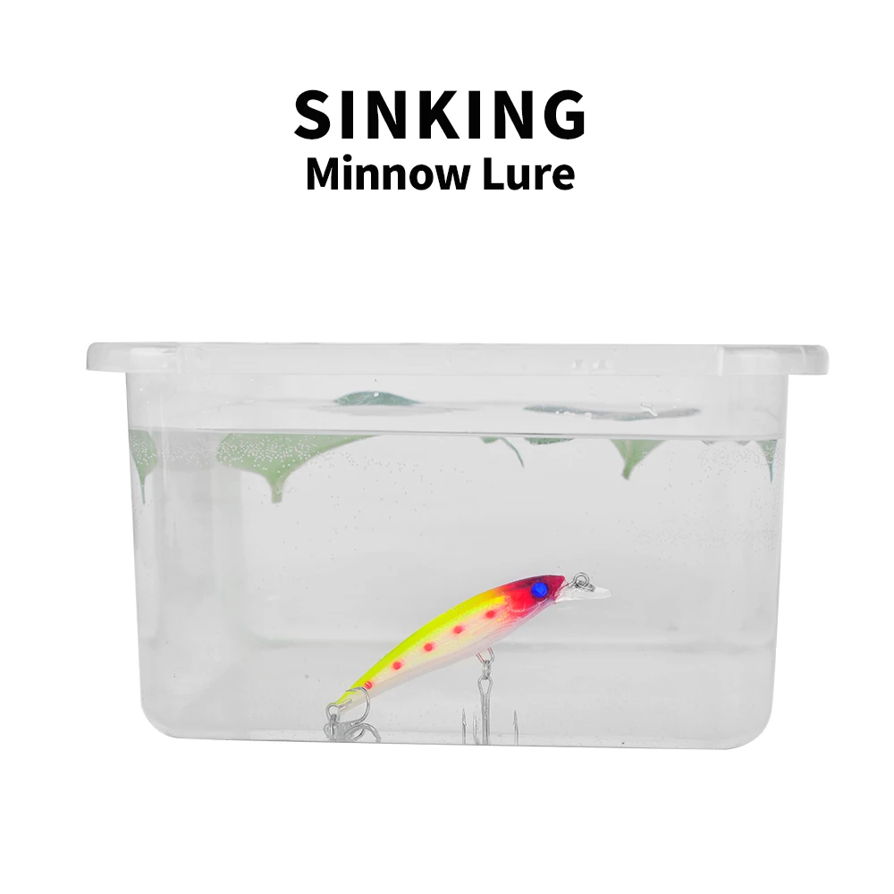 Sunlure 1 шт. Тонущая приманка в форме гольяна 8 2 см-7 3 г шумная для рыбной ловли