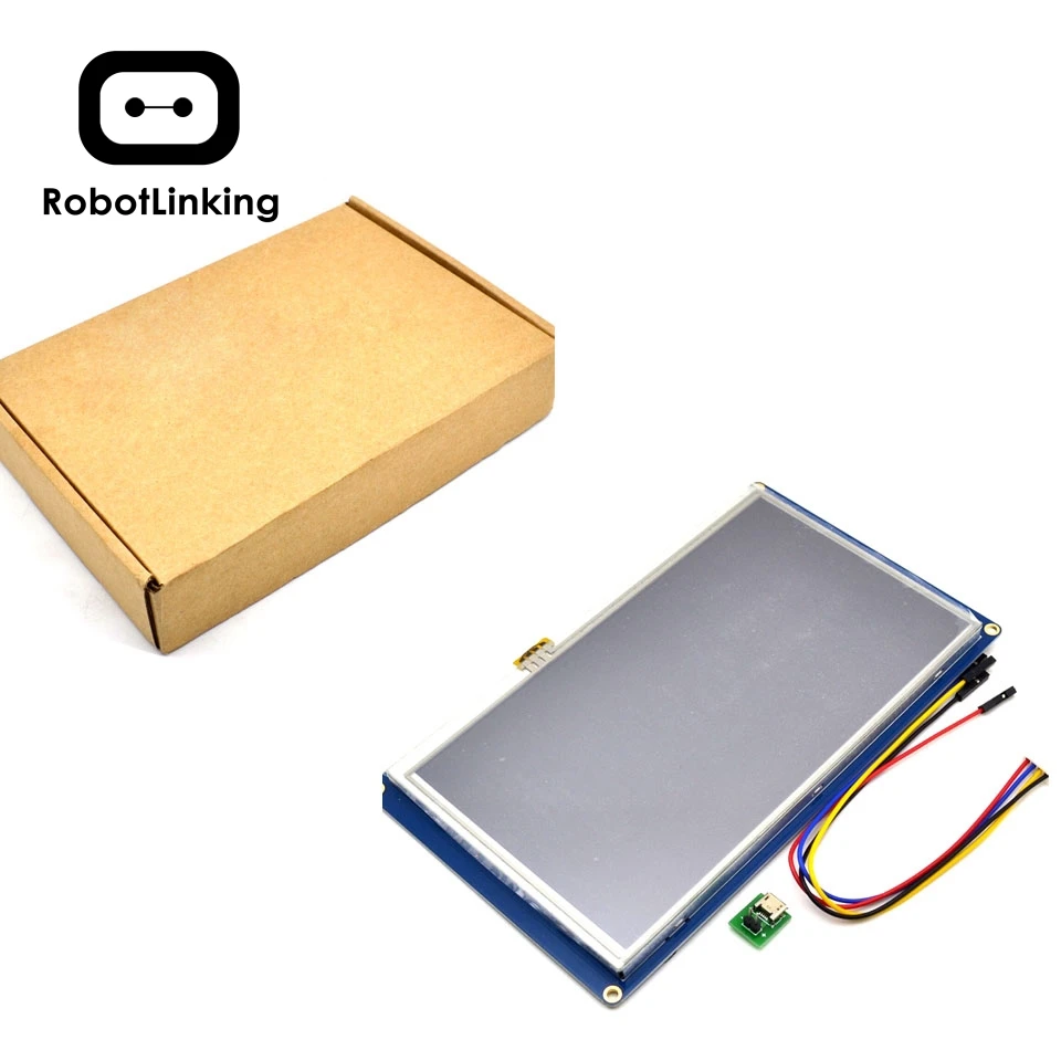 Сенсорная ЖК панель для Raspberry Pi 7 0 дюйма TFT 800x480 UART HMI|Интегральные схемы| |