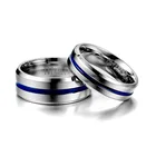 Мужское блестящее кольцо из титановой стали, обручальное кольцо для пары