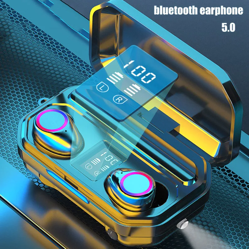 Стерео Спортивная Беспроводная bluetooth гарнитура с шумоподавлением 5 0