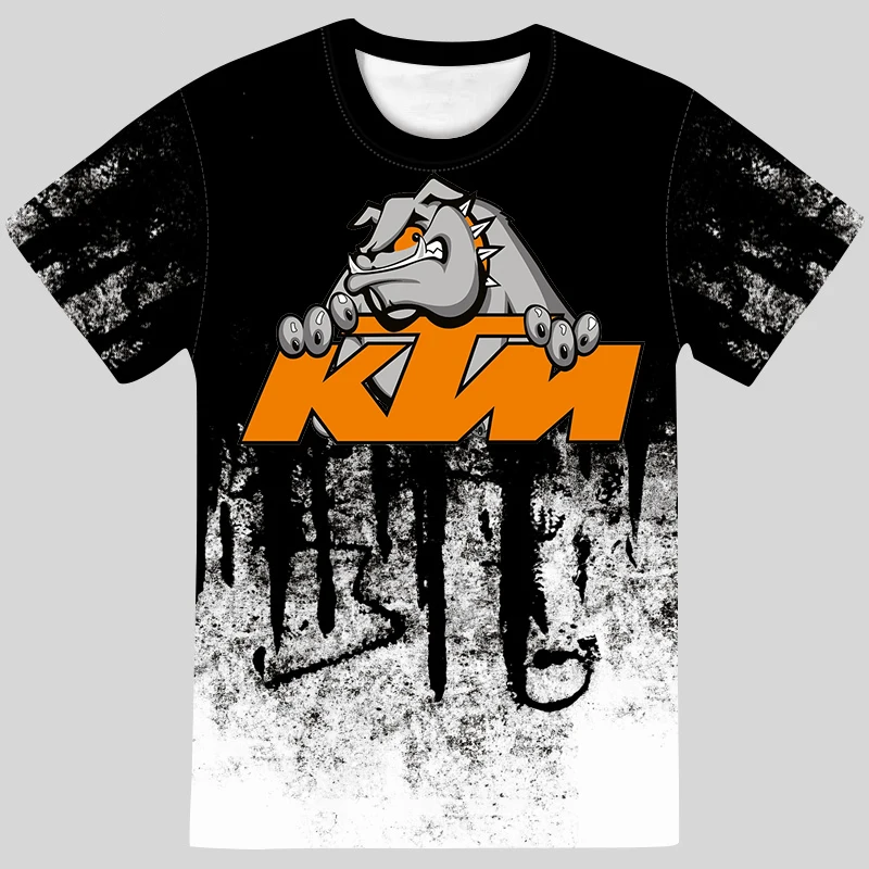 

Summer New Cool Racing T-shirt 3d Printing Men's Motorcycle Logo T-shirt Fashion Top Punk T-shirt Men's Oversized Streetwear