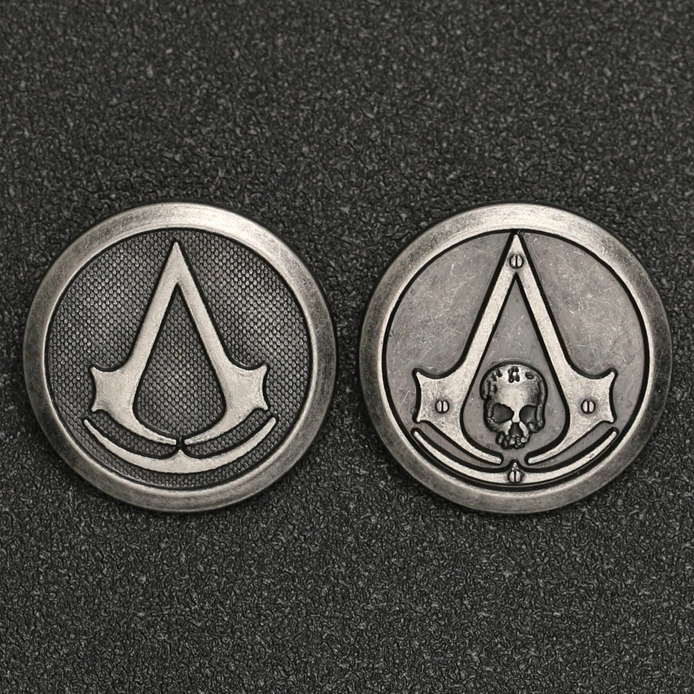 Значок-брошь Valhalla Odyssey Abstergo Knights Templar Master Skull Logo Badge Altair Ezio Connor Desmond Miles Jewelry оптом.