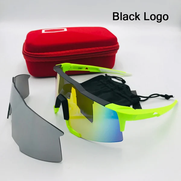 Уличные 3 объектива спортивные велосипедные очки UV400 Mtb гоночные горные шоссейные велосипедные очки велосипедные солнцезащитные очки для бега Верховая езда - Цвет: 2 Lens Not Polarized