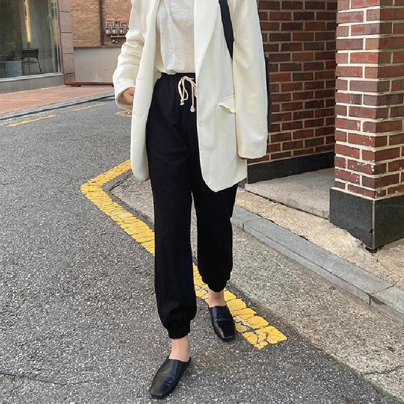 

Autumn women's pants casual solid color sweatpants